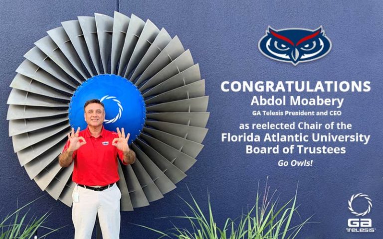 GA Telesis CEO, Abdol Moabery Reelected Chairman of the  Florida Atlantic University Board of Trustees