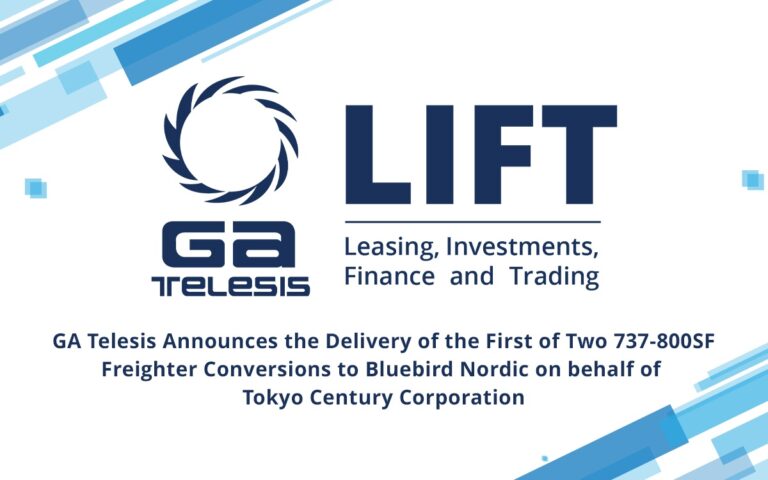 GA Telesis Announces the Delivery of the First of Two 737-800SF Freighter Conversions to Bluebird Nordic on behalf of  Tokyo Century Corporation